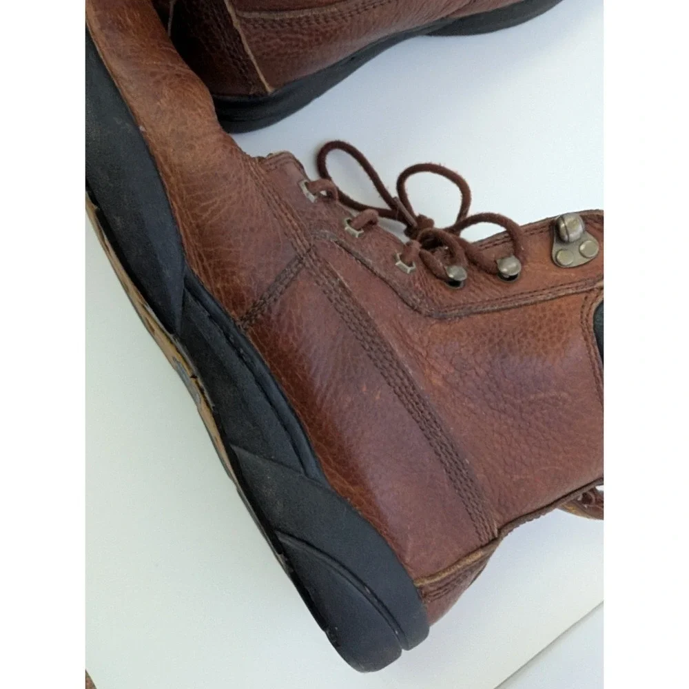 Men's Dr.Comfort Leather Work Boots Size 12W Pre Owned in Good Condition